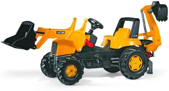 Rolly Junior JCB Tractor with Frontloader and Rear Excavator