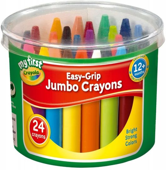 My First Crayola Easy-Grip Jumbo Crayons- Pack Of 24 