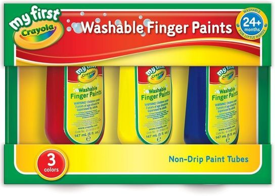 My First Crayola 3 Washable Finger Paints