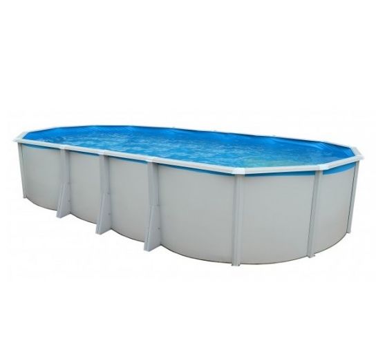 White Coral Ibiza Compact Oval Steel Pool - 7.3m x 3.66m x 1.32m