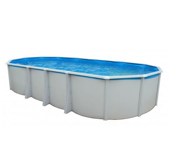 White Coral Ibiza Compact Oval Steel Pool - 9.15m x 4.57m X 1.32m