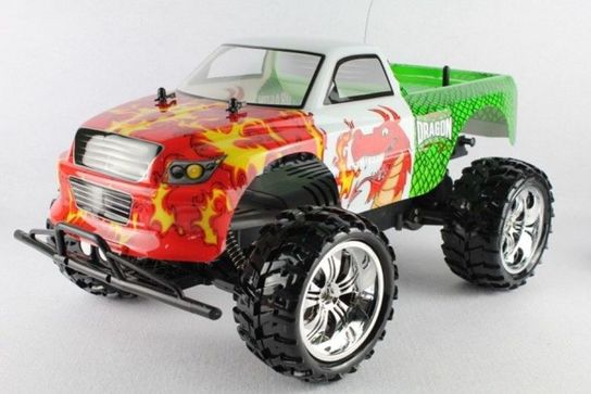 Radio Controlled 1:10 9023 Licenced Monster Truck - Red Dragon