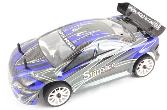 Radio Controlled 1:16 Nitro Road Warrior Car 9116 - Carbon Blue