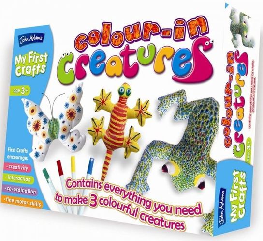 My First Crafts- Colour-In-Creatures