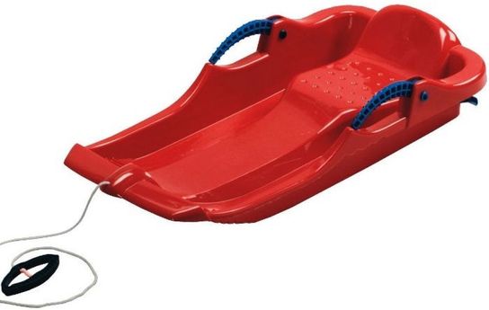 Snow Spider Red Sledge With Plastic Brakes- Pack Of 5