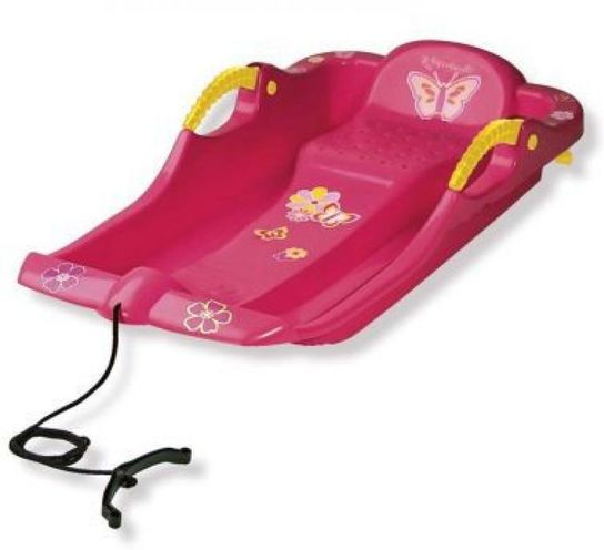 Snow Spider Pink Sledge Toboggan