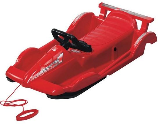 Snow Racer Red Sledge Toboggan