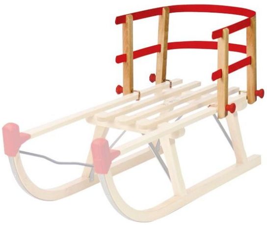 Children's Backrest For Wooden Sledges 