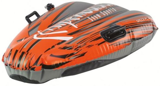 Snow Speed Flash 1 Orange Inflatable Sledge Toboggan