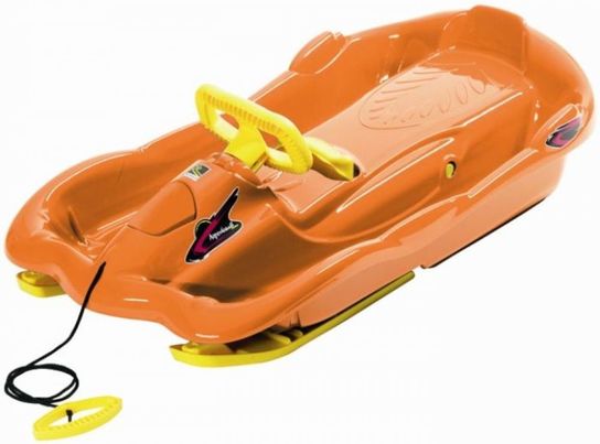 Snow Space Orange Sledge Toboggan