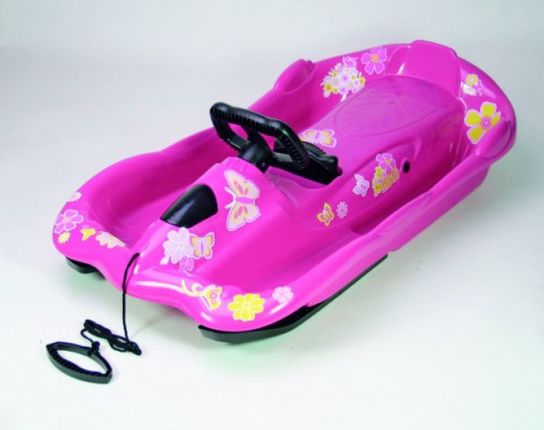 Snow Space Pink Sledge Toboggan