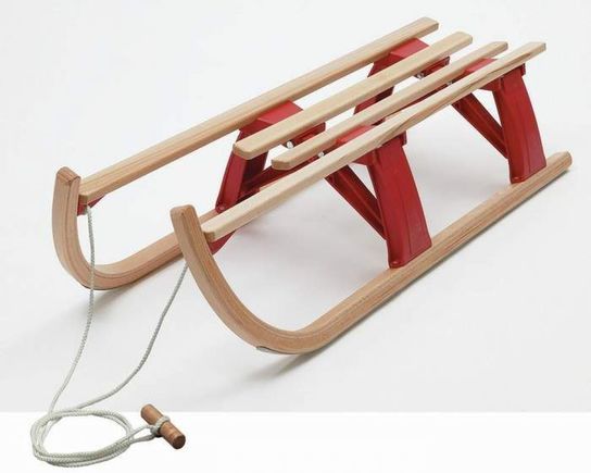 Lillehammer Maxi Folding Wooden Sledge Toboggan