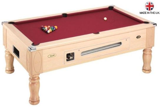 Ascot Coin Operated Slate Bed Pool Table 7ft
