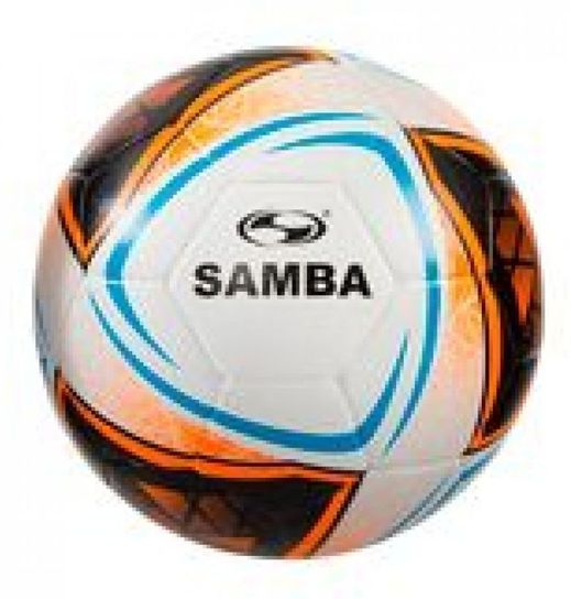 Samba Infiniti Hybrid Futsal Ball White/Fluo Orange/Blue Size 4 - BALL46400  