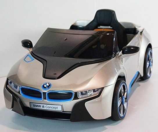 BMW i8 Licensed 12v Ride On Car (Twin 6v) - Champagne