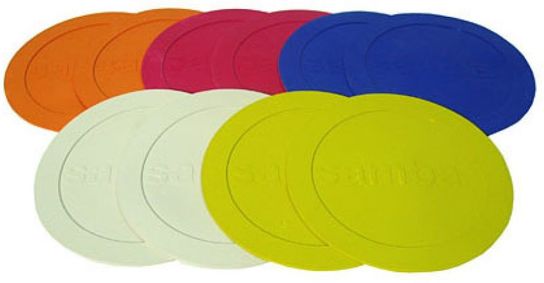 Flat Disc Markers Set of 10 - Multicoloured