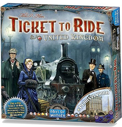 Ticket To Ride United Kingdom and Pennsylvania Game 