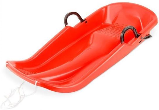 Snow Flyer Red Sledge With Brakes