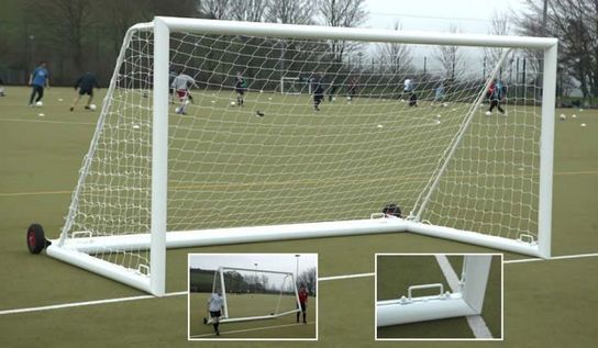 16ft x 7ft Aluminium Freestanding Football Goal