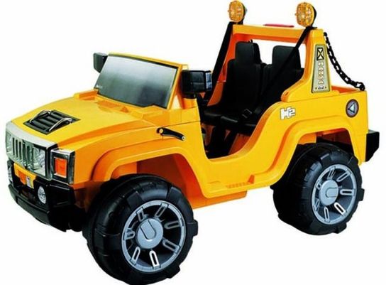 12 Volt Battery Powered Hummer Jeep GBA26 - Yellow