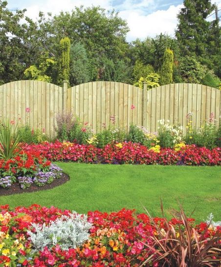 Featheredge Dome Fence Panel