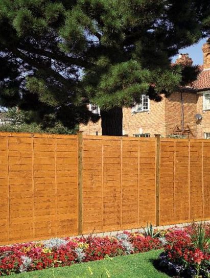 Professional Lap Brown Fence Panel