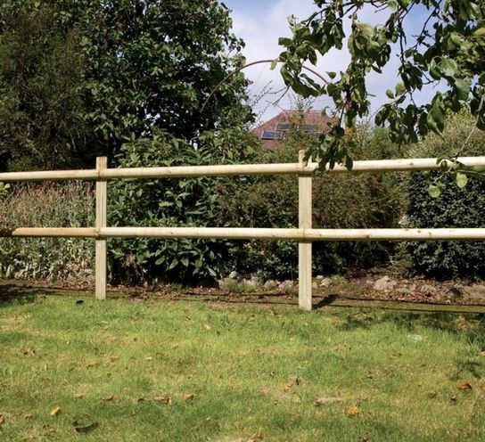 Half Round Post & Rail Fencing