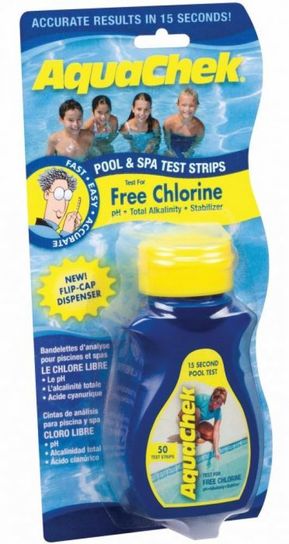 Chlorine Test Strips by Aquachek