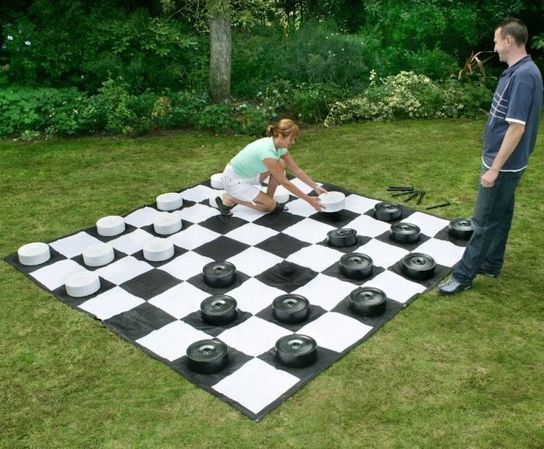 Giant Draughts Pieces