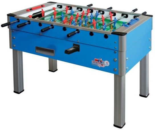 New Camp Coin Operated Blue Football Table