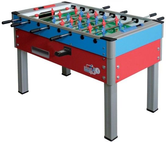 New Camp Coin Operated Red & Blue Football Table