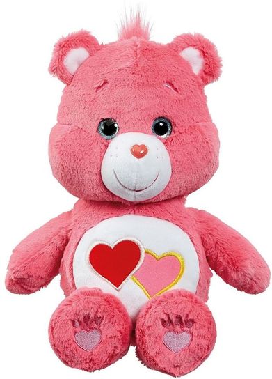 Care Bear Love-A-Lot Bear Medium Plush Toy with DVD