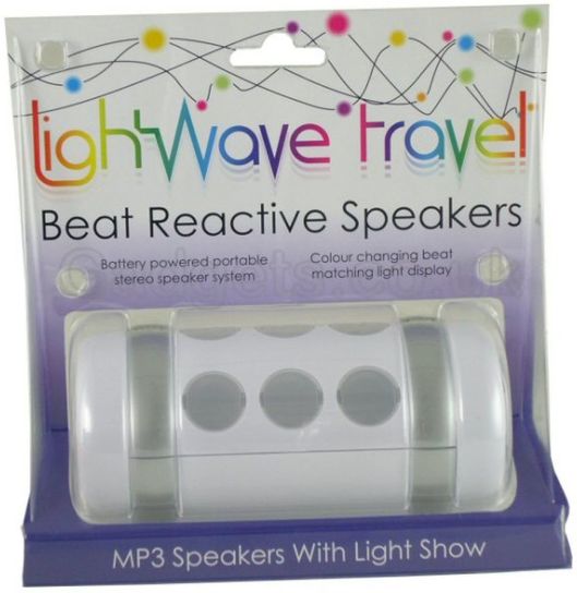 Light Wave Colour Changing Travel Speakers
