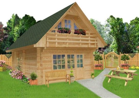 Lincoln Log Cabin 5.9m x 9.8m