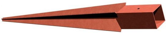 Metpost Post Support - Plain Box (Red) 50mm x 450mm