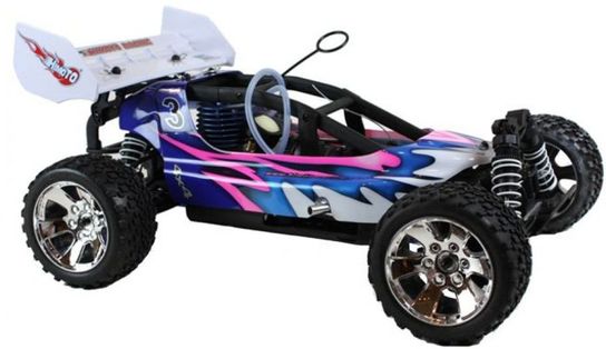 Radio Controlled 1:10 MEGA-P Nitro Powered 4WD Off-Road Buggy Blue