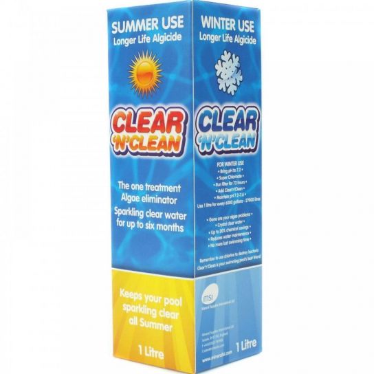 Clear 'N' Clean Summer & Winter Algaecide 1 Litre