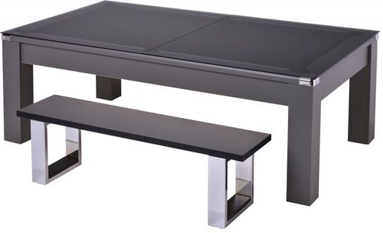 Pool Diner Bench- Onyx Grey