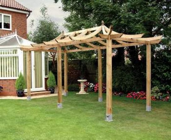 Extended Japanese Pergola