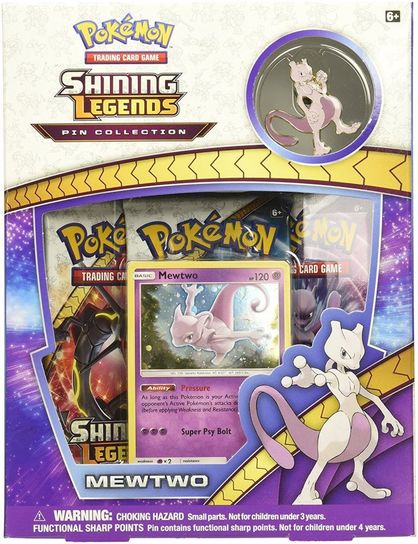 Pokemon TCG Shining Legends Pin Collection- Mewtwo 