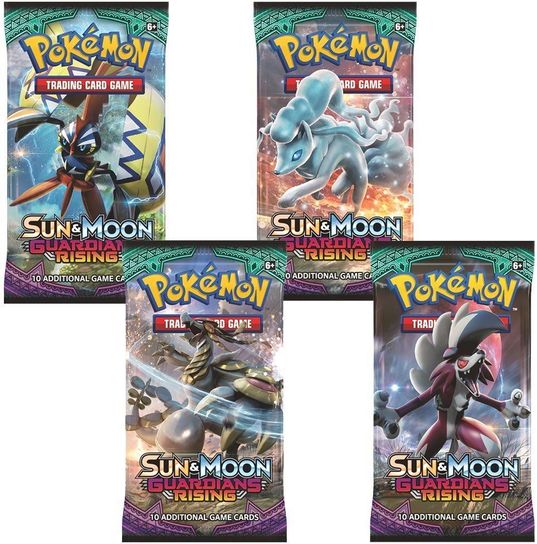 Sun And Moon Guardians Rising Booster Pokemon TCG - Pack Of 4