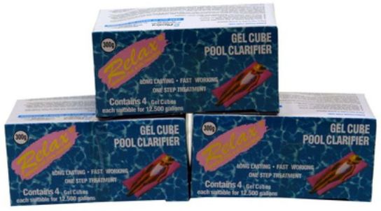 Pool Gel Cube Clarifier 75 Grams x 4 Pk.25