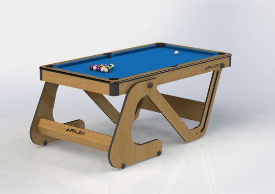 6ft Folding Vertical Pool Table by Riley