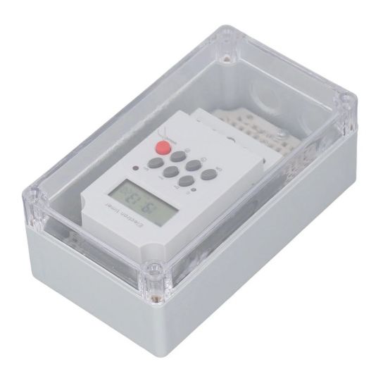 Swimming Pool Pump Timer Digital Programmable Waterproof Control Switch for Outdoor Heater Spa Motor (AC 220V)