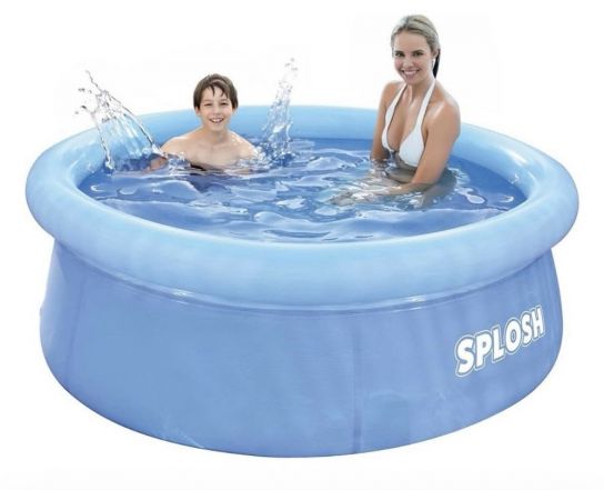 Splosh 6ft Easy Set Pool - Inflatable Swimming Pool for Families and Adults - Quick Setup with Inflatable Top Ring - Outdoor Garden Paddling Pool
