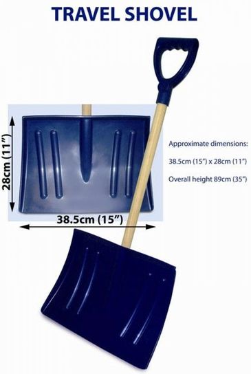 Travel / Motor Shovel With 2ft Wooden D-Handle- Pack Of 25