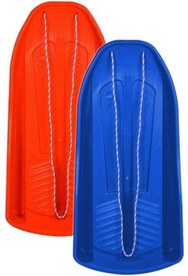 Snow Speedster Sledge Toboggan- Pack Of 2 (Red/Blue)