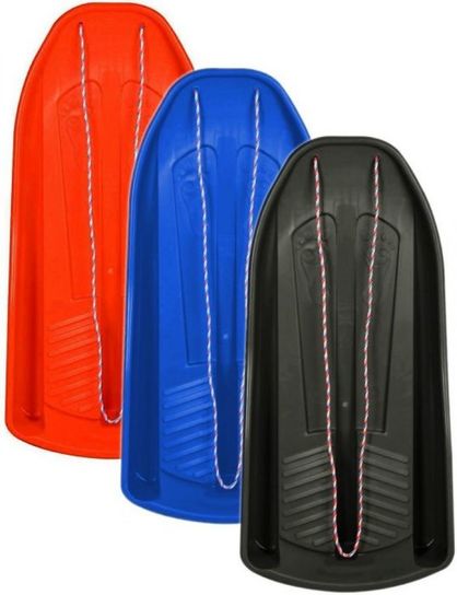 Snow Speedster Sledge Toboggan- Pack Of 3 (Red/Blue/Anthracite)