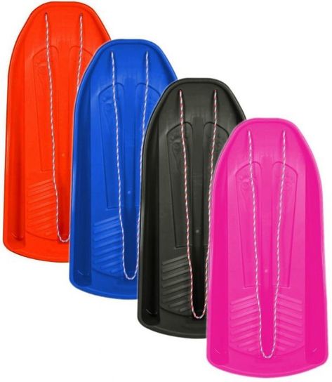 Snow Speedster Sledge Toboggan- Pack Of 4 (Red/Blue/Anthracite/Pink)