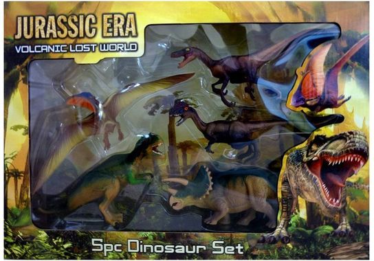 Jurassic Era 5 Piece Jumbo Dinosaur Playset